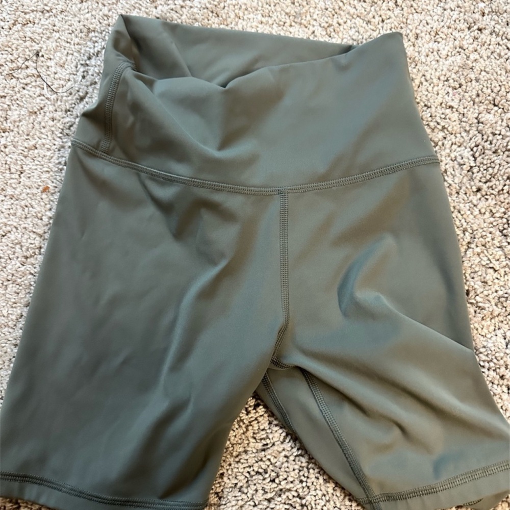 Olive Green Athletic Shorts